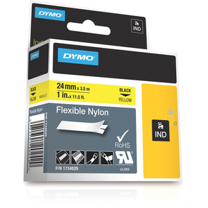 DYMO  1 inch Yellow Flex Nylon Label Refill -1734525