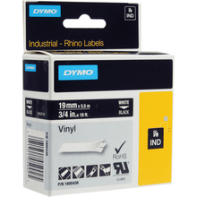 Load image into Gallery viewer, DYMO 3/4 Inch White on Black Label Refill -1805436
