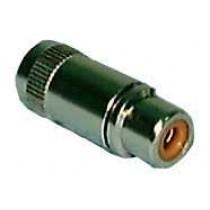 Connector, Shielded RCA In-line Jack  #MS9-25