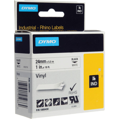 DYMO 1 Inch white vinyl tape Label Refill -1805430