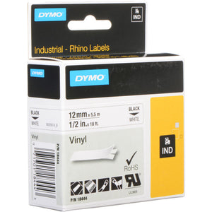 DYMO 1/2 inch white vinyl Label Refill -18444