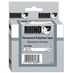 DYMO 3/8 inch Clear Polyester Label Refill Refill -18508