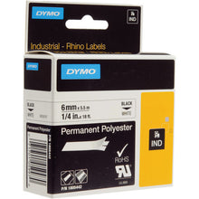 Load image into Gallery viewer, DYMO 1/4 Inch White Permanent Poly Label Refill -1805442

