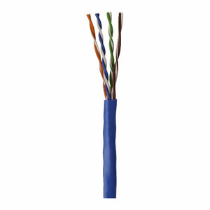 5E04URBL4 - 1000' Network Cable Unshielded Twisted Pairs (UTP) - CMR Rated CAT5e - Pull Box - Blue