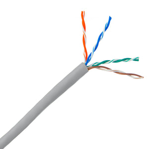 5E04URGY4 - 1000' Network Cable Unshielded Twisted Pairs (UTP) - CMR Rated CAT5e - Pull Box - Gray