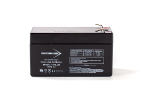 12V 1.3 AH  Sealed Lead Acid Battery Tab=.187-BW 1213