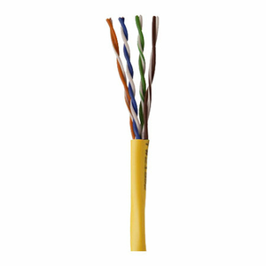 5E04URYL4 - 1000' Network Cable Unshielded Twisted Pairs (UTP) - CMR Rated CAT5e - Pull Box - Yellow