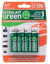 Load image into Gallery viewer, 4 Pack AA High Power NiMH 2400Mah Batteries - ULGHP4AA
