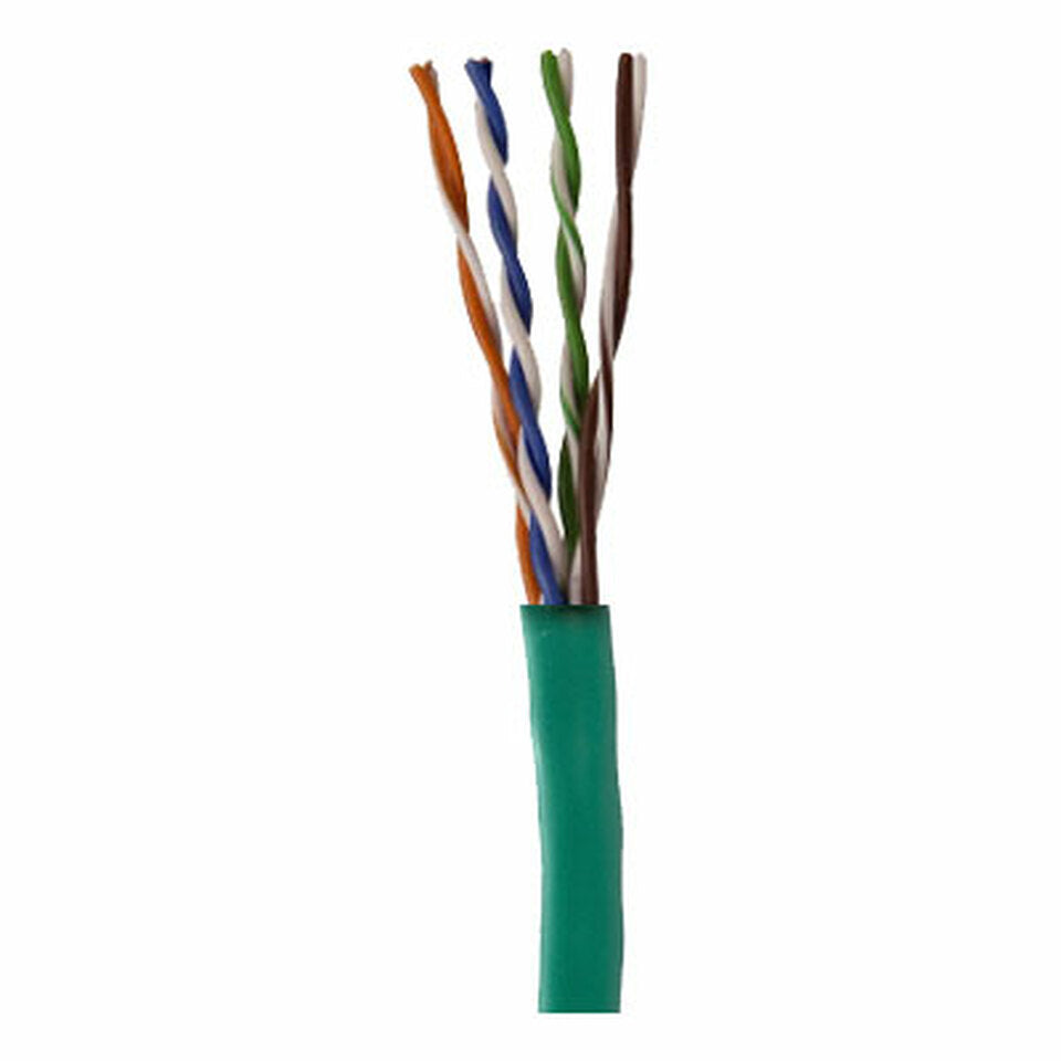 5E04URGN4 - 1000' Network Cable Unshielded Twisted Pairs (UTP) - CMR Rated CAT5e - Pull Box - Green